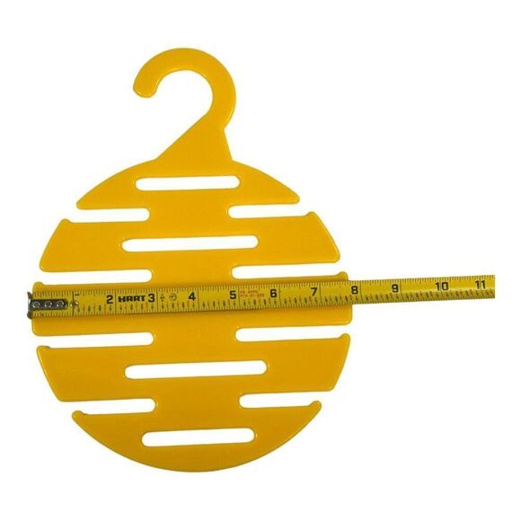 B&G NYC MCM Mod Yellow Plastic Scarf Tie Hanger Multi-Use Hanging Organizer - Picture 4 of 4
